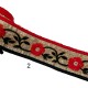 Τρέσα εντυπωσιακή κεντημένη 6 cm  (103527)