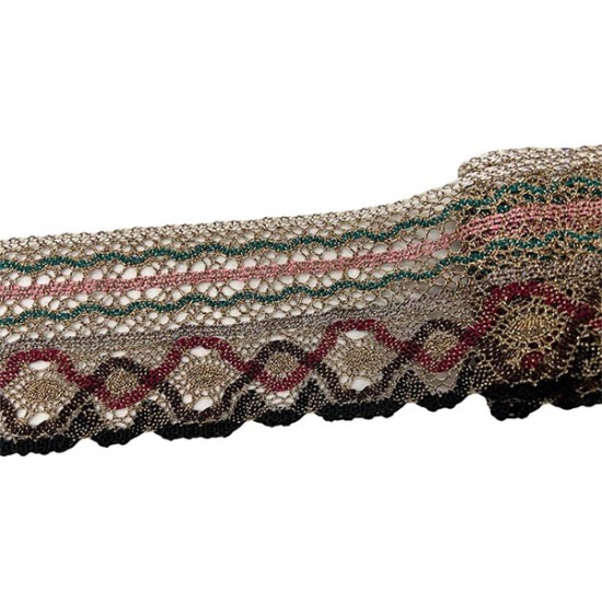 Δαντέλα μεταλλική 8 cm ()