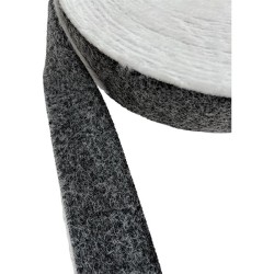 Γούνινο λάστιχο γκρί-μαύρο
