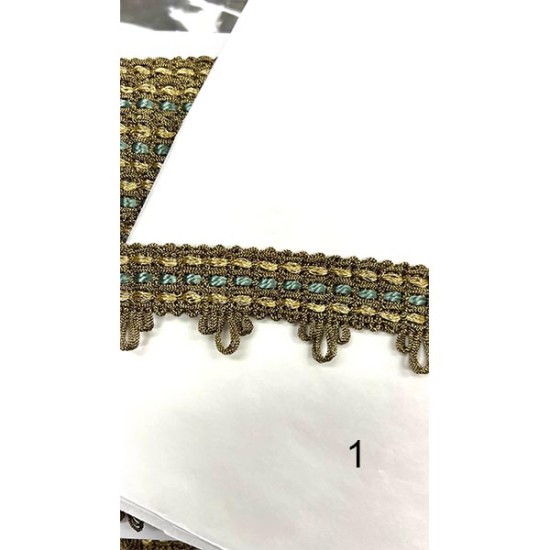 Τρέσα για κέντημα δίχρωμη 2,5 cm σε 3 χρώματα ()