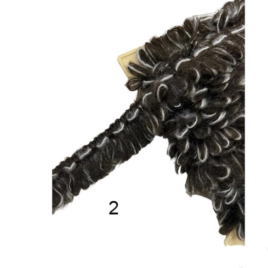 Δίχρωμο μάλλινο κρόσσι 3cm σε 3 χρώματα (102998)