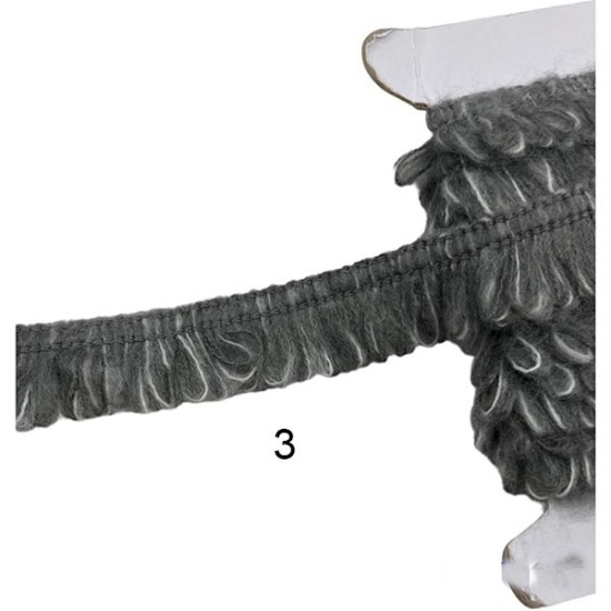 Δίχρωμο μάλλινο κρόσσι 3cm σε 3 χρώματα (102999)