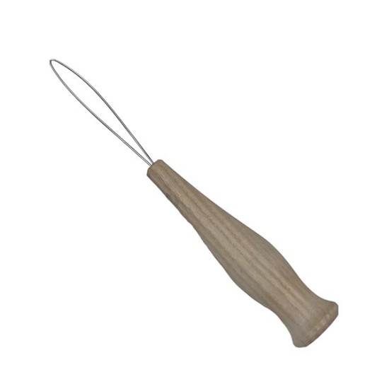 Ξύλινη  βελονοπεραστρα με  μεταλλικό έλασμα ()