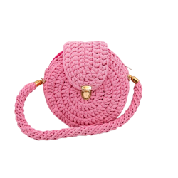 Χειροποίητη στρογγυλή τσάντα