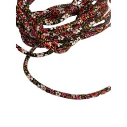 Κορδόνι δερματινη φλοράλ