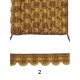 Χρυσή δαντέλα 2.5cm σε 2 χρώματα  (104262)