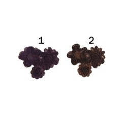 3D λουλούδι ραφτό 4 x 3 cm σε 2 χρώματα 3D λουλούδι ραφτό 4 x 3 cm σε 2 χρώματα