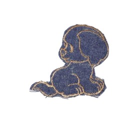 Ραφτό μοτίφ σκυλάκι 7x7cm Ραφτό μοτίφ σκυλάκι 7x7cm