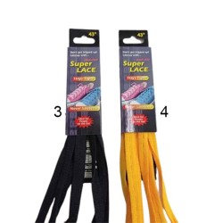 κορδόνια παπουτσιών παιδικά  ΄έξυπνα με κουμπότρυπες σε 4 χρώματα