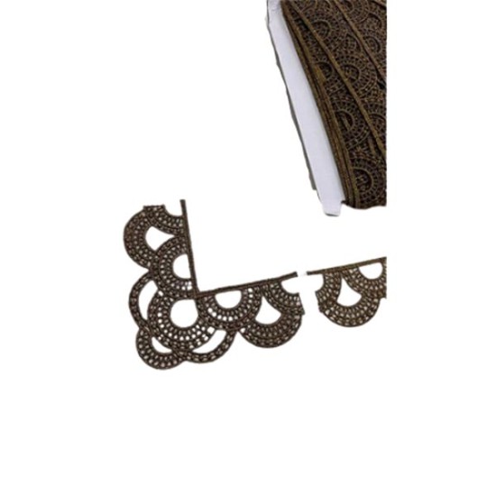 Γωνία λασέ Χρυσό σκούρο 7 cm ()