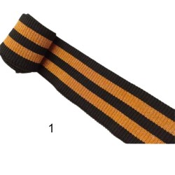 Λάστιχο πλεκτό ακρυλικό ριγέ Φ 4cm σε 4 χρώματα