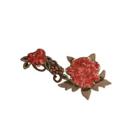 Ραφτό μοτίφ λουλούδι με παγιετες