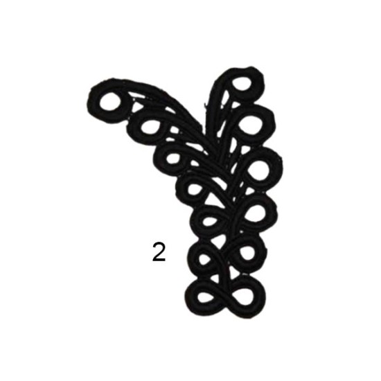 Μοτίφ ραφτό δαντέλα κυπούρ (92770)