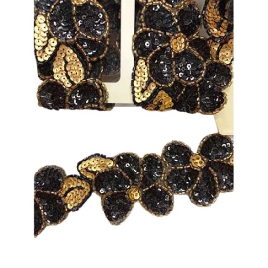 Τρέσα Κεντημένη με παγιέτες 6cm ()