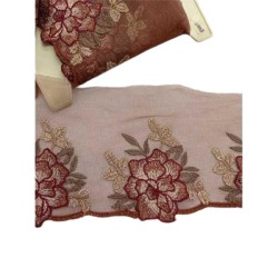 Δαντέλα σαντιγύ με κέντημα 13cm