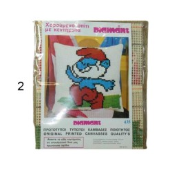 Kit μαξιλαράκι παιδικό στρουμφάκια