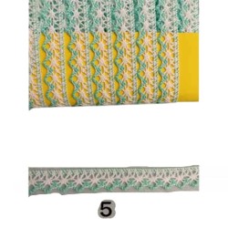 δαντέλα χρωματιστή βαμβακερή 1cm δαντέλα χρωματιστή βαμβακερή 1cm