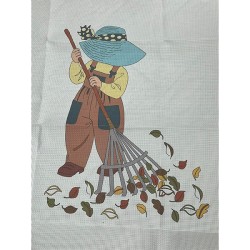 ΣΤΑΜΠΩΤΟ ΚΟΥΒΕΡΤΑΚΙ ''ΑΓΡΟΤΗΣ'' 1,00 Χ1,30 Μ ΑΝΘΕΜΙΟ