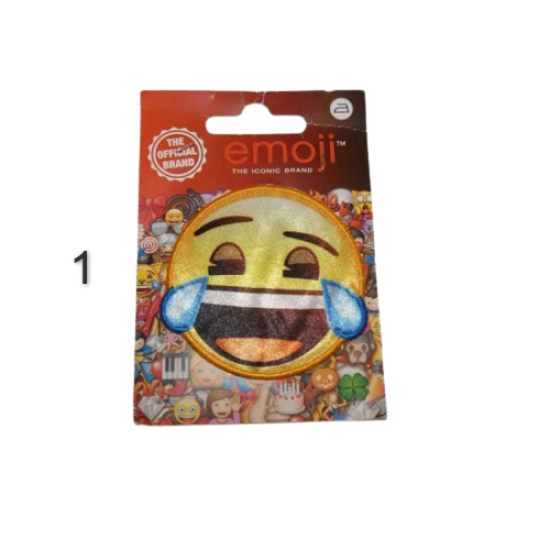 Θερμοκολλητικά Μοτίφ Emoji 6 cm σε 3 χρώματα (110575)