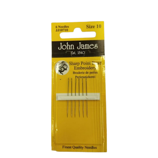 Βελόνες για χάντρες Νο 10 john james ()