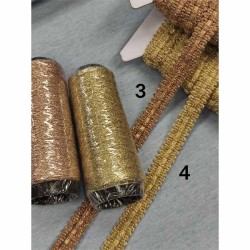 Χρυσή τρέσα 1,5cm σε 4 χρώματα Χρυσή τρέσα 1,5cm σε 4 χρώματα