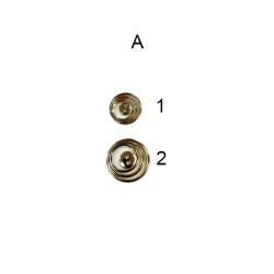 Μεταλλικό κουμπί σε 2 χρώματα