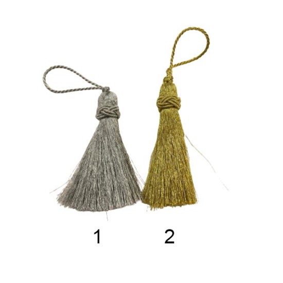 Φούντα από χρυσό κλωστή 8cm  ()