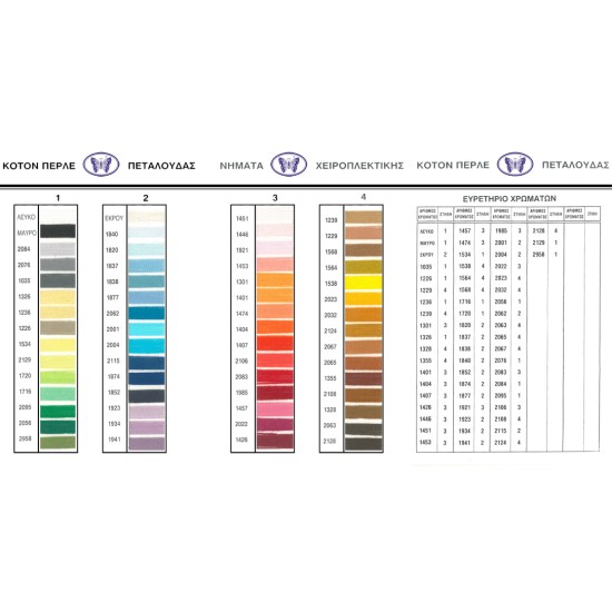 Πεταλούδα Cotton Perle Art 90Π σε 16 χρώματα (112122)