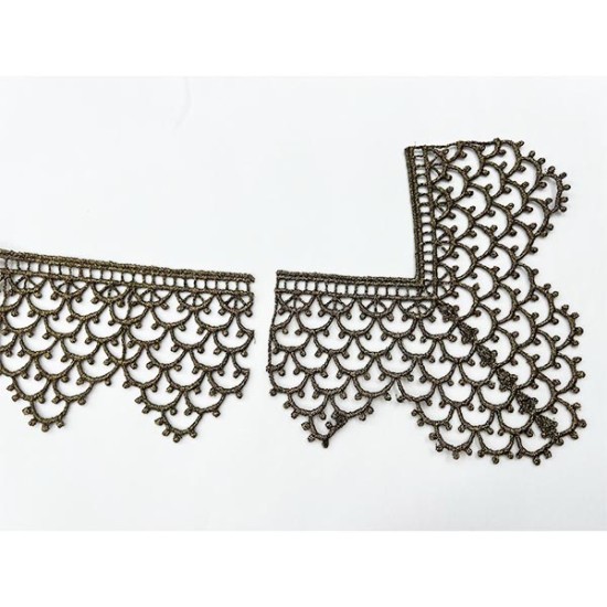 Χρυσή σκούρη γωνία λασέ 9CM (86945)