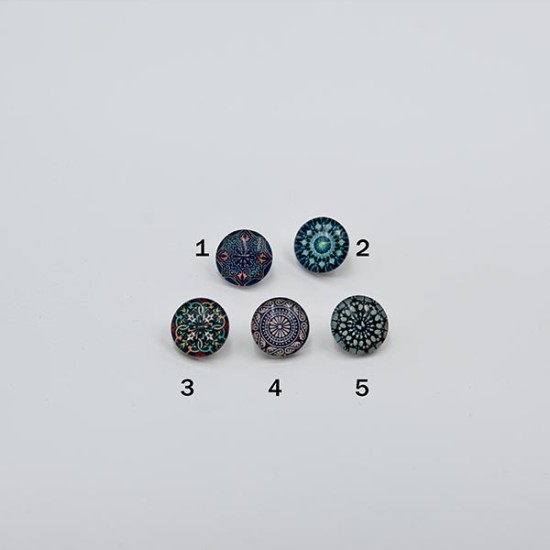 Κουμπιά Γυαλιστερά Βιτρό ()