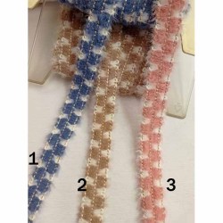 Τρέσα μάλλινη τύπου Μοχερ 2cm σε 3 χρώματα