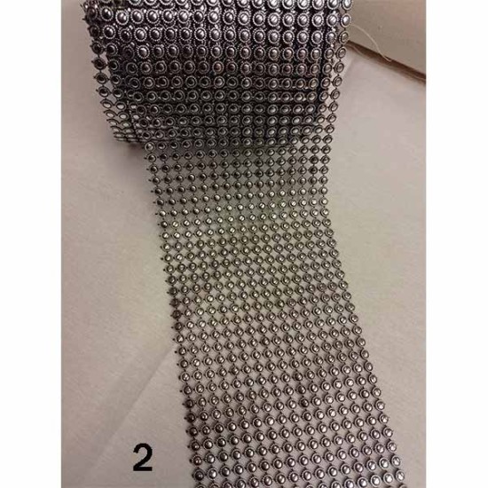 Τρέσα με μεταλλικό εφέ 10cm σε 2 χρώματα (109290)