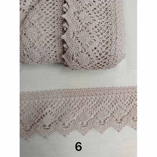 Δαντέλα Βαμβακερή 5cm (17 χρώματα) (111058)
