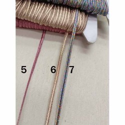 Μεταλλικά κορδόνια για λασέ 2mm σε 7 χρώματα Μεταλλικά κορδόνια για λασέ 2mm σε 7 χρώματα