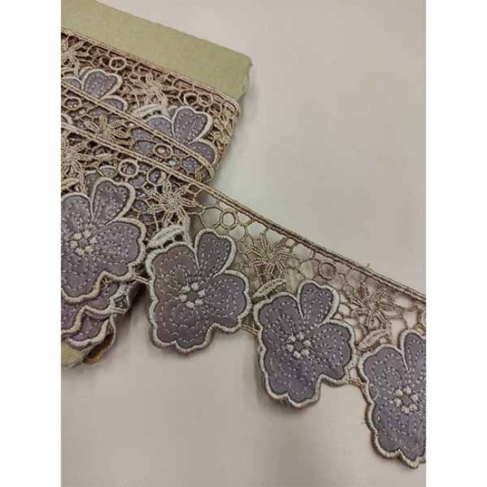 δαντέλα κυπουρ δερματίνη 7,5cm ()