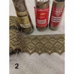 Φαρδιά δαντέλα Φ 6cm σε 2 χρώματα