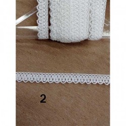 Δαντέλα βαμβάκι 0.50cm σε 2 χρώματα Δαντέλα βαμβάκι 0.50cm σε 2 χρώματα