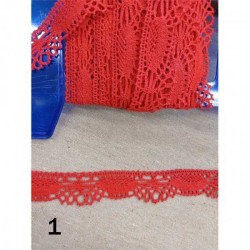 Βαμβακερή δαντέλα 2cm σε 2 χρώματα