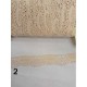 Βαμβακερή δαντέλα 2cm σε 2 χρώματα  (71855)