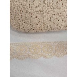 βαμβακερή δαντέλα με σχέδιο κύκλους 4cm βαμβακερή δαντέλα με σχέδιο κύκλους 4cm