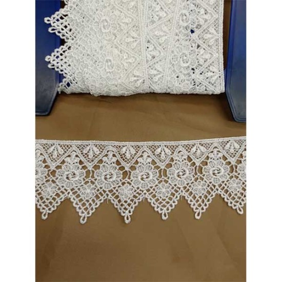 Δαντέλα Κυπούρ  με μύτες 6cm ()