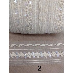 τρεσα οργαντίνα με παγιέτες 3cm σε 3 χρώματα τρεσα οργαντίνα με παγιέτες 3cm σε 3 χρώματα