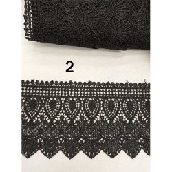 Κυπούρ δαντέλα με μύτες 10cm σε 2 χρώματα