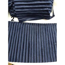 τρεσα πλισέ φαρδύ Βελούδο σε σάπιο μήλο 18cm