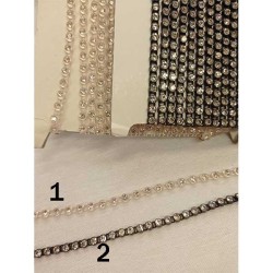 Τρέσα με Στρας  Swarovski (σταθερή) σε 2 χρώματα