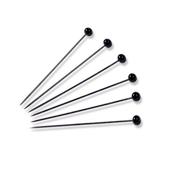 Καρφίτσες με γυαλί Prym, 0,80 x 48mm, μαύρο, 30g (111562)