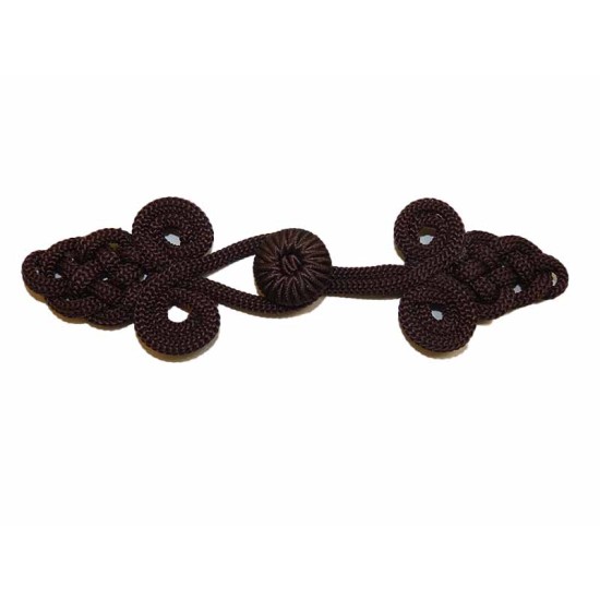 Κούμπωμα με κορδόνι καφέ ()