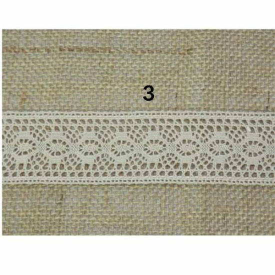 Δαντέλα βαμβακερή τύπου ατραντέ (4 χρώματα) 4cm (98484)