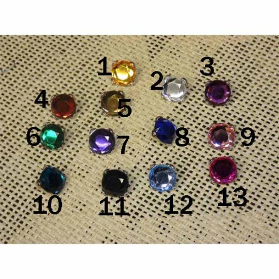 Κουμπί με χρώμα στρας ()