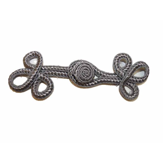 Κούμπωμα με κορδόνι γκρι ()